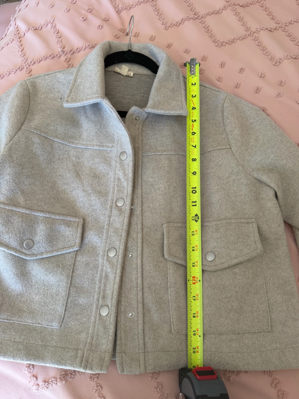 Hem & Thread Neutral Beige Wool-Blend Jacket - Picture 5 of 7
